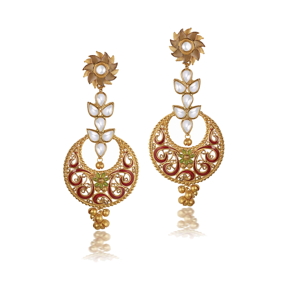 Bridal chandelier earrings, Earrings chandelier designs gold